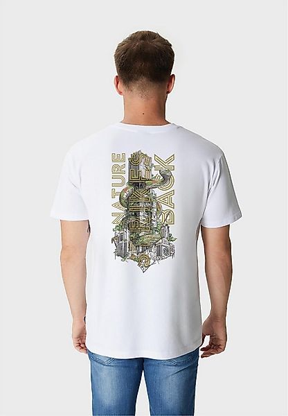 Oldskull T-Shirt Wrldvibe Nature Strikes Back Graphic mit modernem Motivpri günstig online kaufen