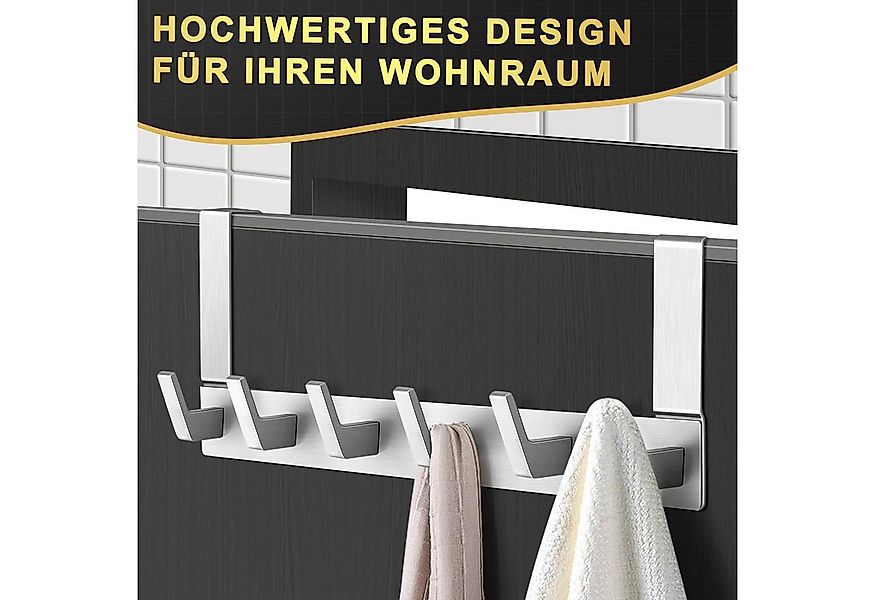 Refined Living Türhaken Türgarderobe zum Einhängen mit 6 Haken, ohne Bohren günstig online kaufen