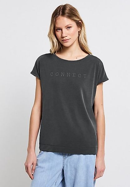 STREET ONE T-Shirt mit Seitlichen Einschlitzen am Saum günstig online kaufen
