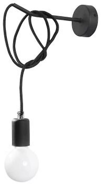 Wandlampe Schwarz verstellbar H: bis 1 m E27 günstig online kaufen
