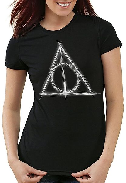 style3 T-Shirt Heiligtümer Magie Besen Deathly Hollows potter hogwarts günstig online kaufen