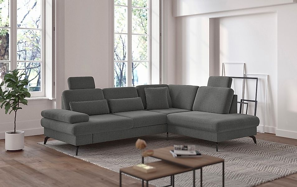 sit&more Ecksofa »Morris L-Form, inkl. Sitztiefenverstellung« wahlweise mit günstig online kaufen