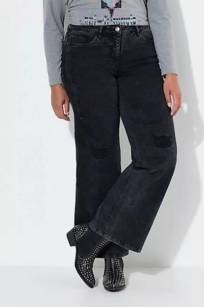 Angel of Style 5-Pocket-Jeans Jeans weites Bein Destroy-Effekte 5-Pocket günstig online kaufen