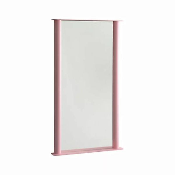 Wandspiegel Pipeline Large metall rosa / L 66 x H 117,5 cm - raawii - Rosa günstig online kaufen