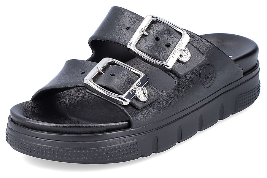 Rieker Pantolette, Plateau, Sommerschuh, Schlappen in günstig online kaufen