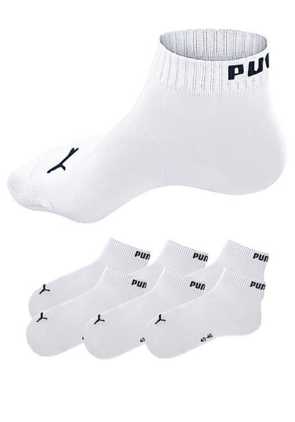 PUMA Kurzsocken 6 Stk. tlg. mit Rippbündchen günstig online kaufen