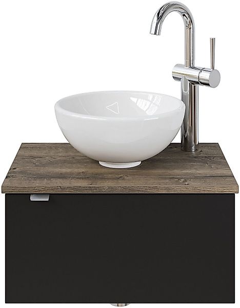 Saphir Waschtisch "Serie 6915 Waschschale mit Unterschrank für Gästebad, Gä günstig online kaufen