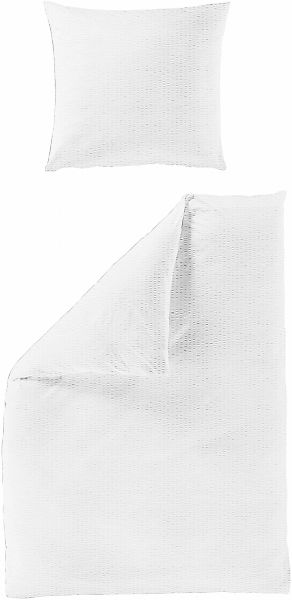 BIERBAUM Bettwäsche "4134" 2 Stk. tlg. Premium Mako-Satin Seersucker, 100 % günstig online kaufen
