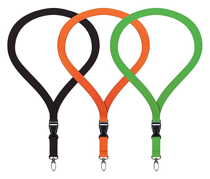 WEBBOMB Schlüsselanhänger 3x Lanyard unbedruckt Schlüsselbänder günstig online kaufen