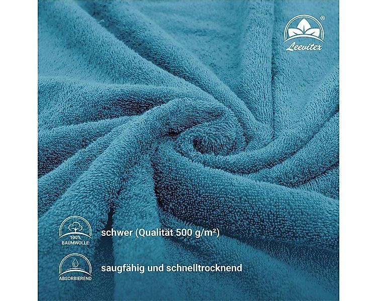 leevitex® Saunatuch Frottee XXL, (2-St), 80 x 200 cm, extra groß & saugfähi günstig online kaufen