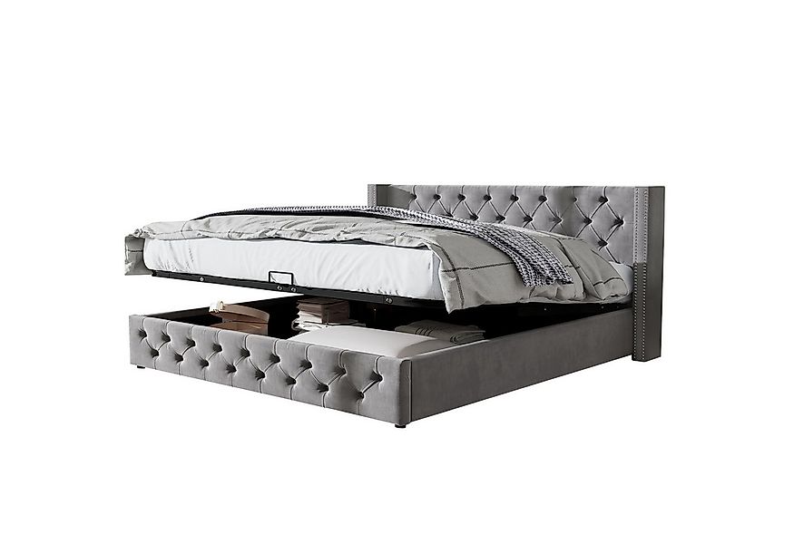 STILVORA Polsterbett Doppelbett 180×200 mit Stauraum,Hydraulisches Jugendbe günstig online kaufen