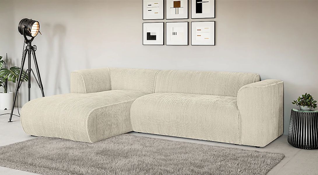 Home affaire Ecksofa "MERID L-Form (257 cm), zeitlos & stilvolles Design," günstig online kaufen
