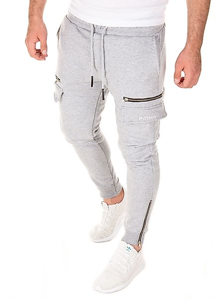 Pittman Sweatpants Bruno Cargo Track Pants mit elastischem Bund und Kordelz günstig online kaufen