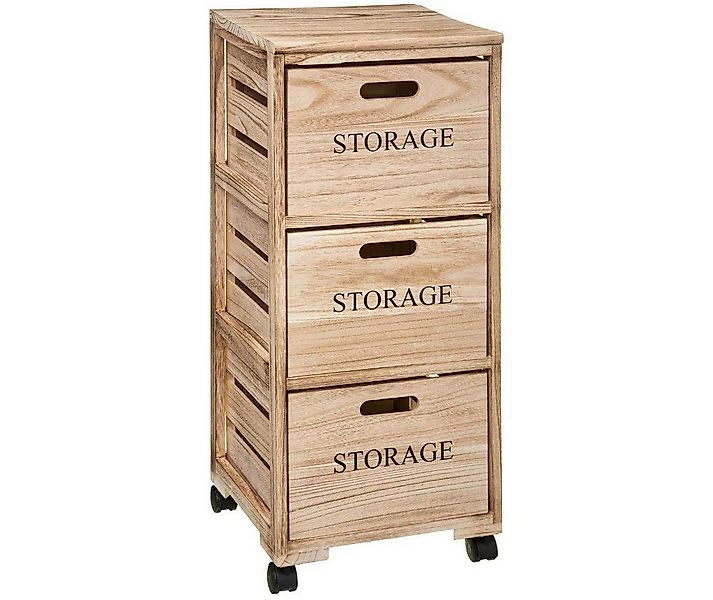 5five Simply Smart Stauraumschrank FIVE - Furniture on wheels, 3 wooden dra günstig online kaufen