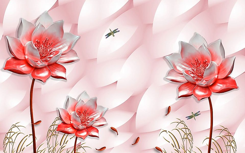 Papermoon Fototapete "Muster mit Blumen" günstig online kaufen