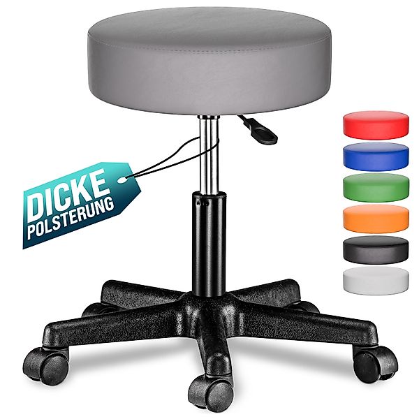 Casaria Drehhocker 100% Metall, Höhenverstellbar 10cm günstig online kaufen