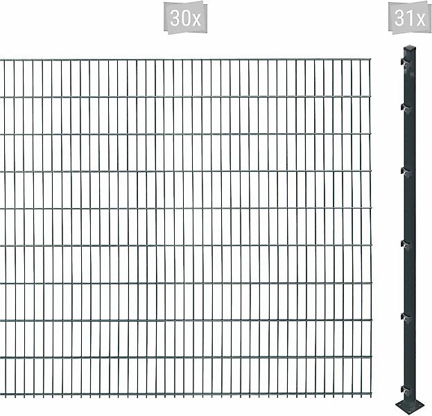 Arvotec Doppelstabmattenzaun "ESSENTIAL 183 zum Aufschrauben", Zaunhöhe 183 günstig online kaufen