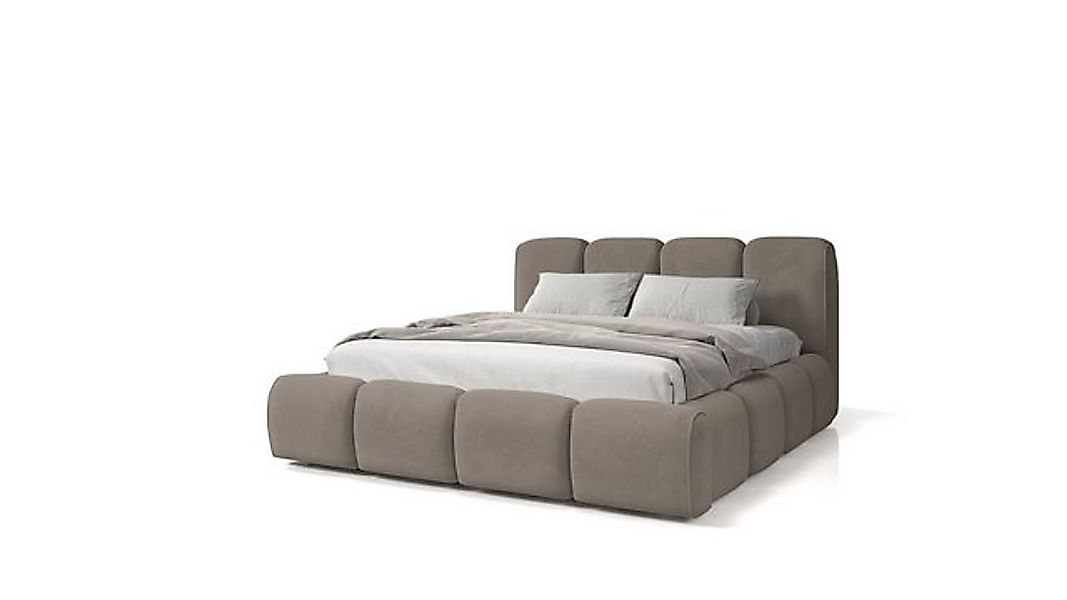 Beautysofa Polsterbett BONNY (stilvoll Bett mit Velvet-Bezug, 3 Größen zur günstig online kaufen