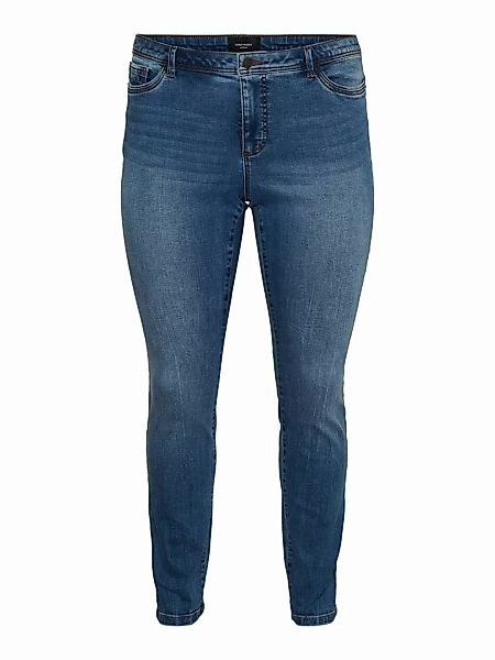 VERO MODA Vmmanya  Normal Waist Slim Fit Jeans Damen Blau günstig online kaufen