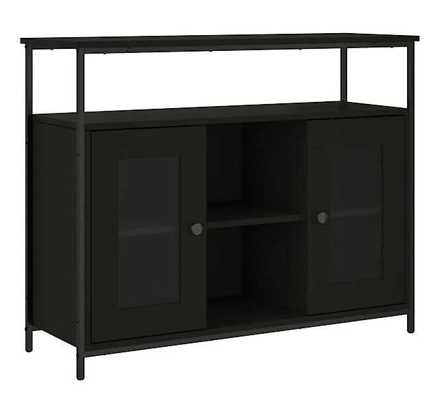 vidaXL Sideboard Sideboard Schwarz 100x35x80 cm Holzwerkstoff (1 St) günstig online kaufen