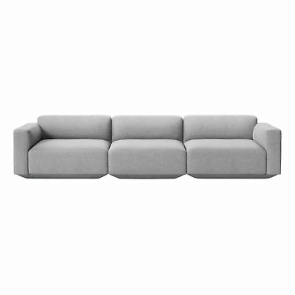 Sofa Develius D textil grau / 4-Sitzer - L 309 cm - &tradition - Grau günstig online kaufen