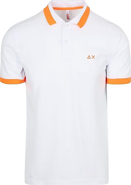 Sun68 Poloshirt Big Stripe Fluo Weiß - Größe XXL günstig online kaufen