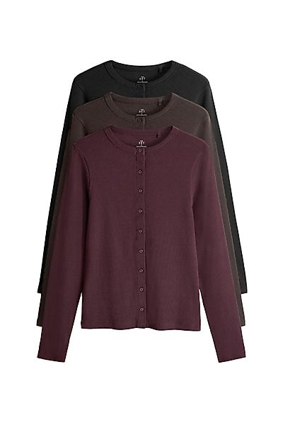 The Set Langarmshirt The Set gerippte günstig online kaufen