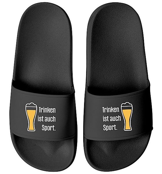 MoonWorks Badeschlappen mit Spruch Bier Badelatschen Unisex Fun Geschenk fü günstig online kaufen