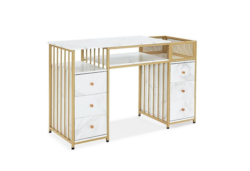 MCombo Schreibtisch M MCombo Schreibtisch mit 6 Schubladen, Nageltisch Mani günstig online kaufen