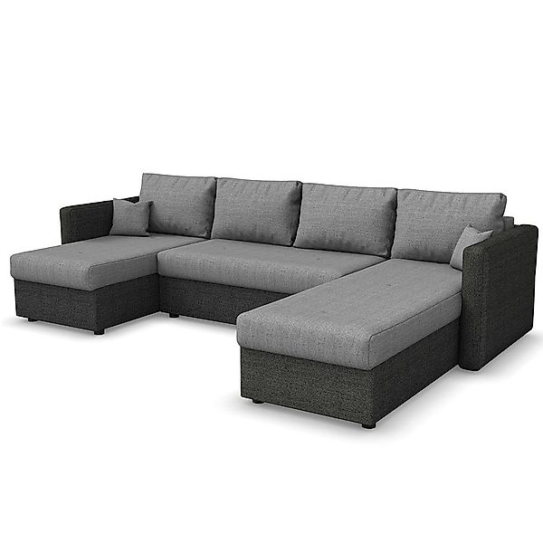 VitaliSpa® Wohnlandschaft, Anthrazit/Schwarz, 290 cm, mit günstig online kaufen