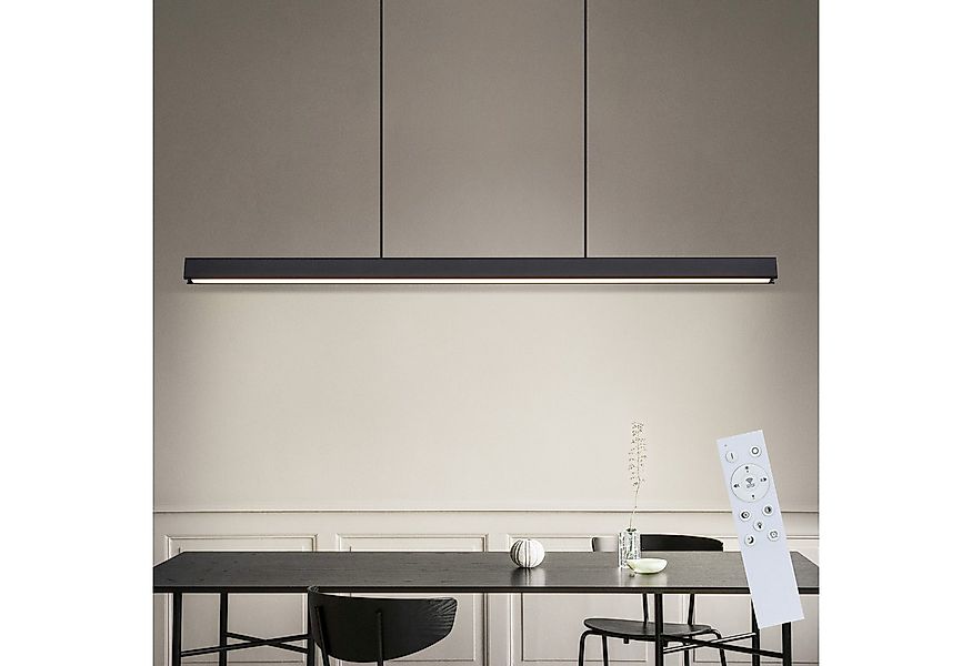 Nettlife LED Pendelleuchte Schwarz Esszimmer Dimmbar mit Fernbedienung 108C günstig online kaufen