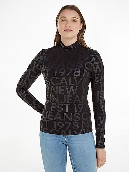 Calvin Klein Jeans Langarmshirt "LOGO AOP LONG SLEEVE TOP" günstig online kaufen