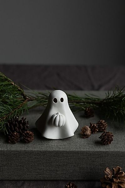 Storefactory Dekofigur Geist Sune Herbstdeko Keramik Weiß, Halloween Dekora günstig online kaufen