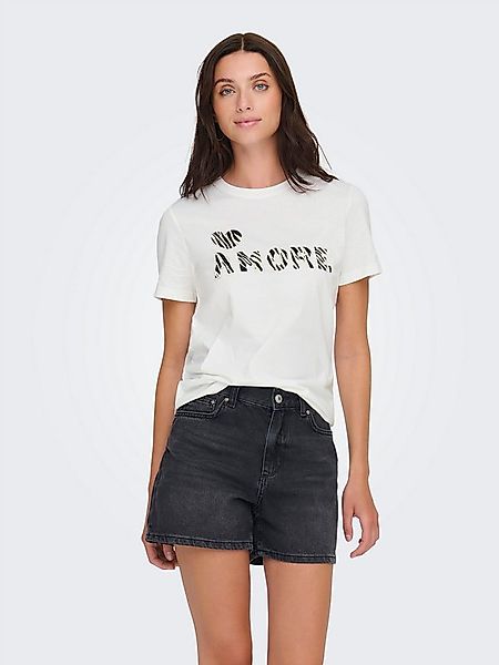 ONLY T-Shirt ONLDITTE LIFE RHNSTN S/S ANIMAL TOP JRS günstig online kaufen