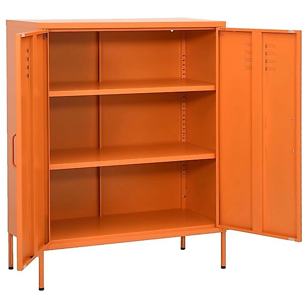 Lagerschrank Orange 80x35x101,5 Cm Stahl günstig online kaufen