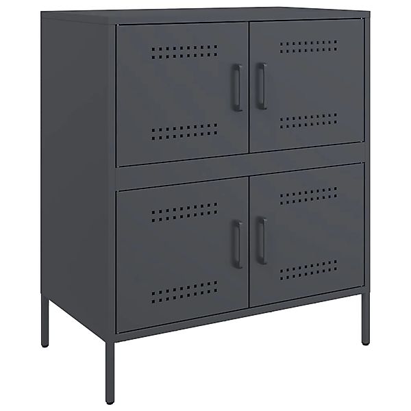 vidaXL Sideboard Anthrazit 68x39x79 cm Stahl 842954 günstig online kaufen