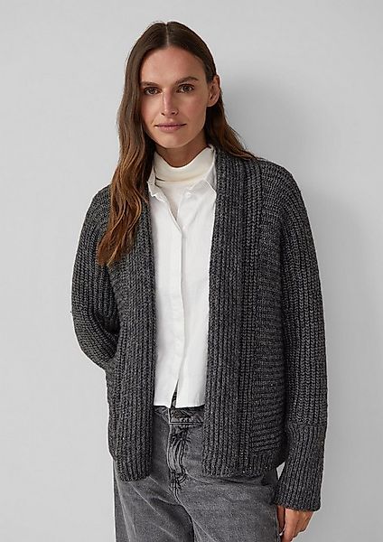 s.Oliver Cardigan Strickjacke Glitzernder Cardigan mit Schalkragen günstig online kaufen