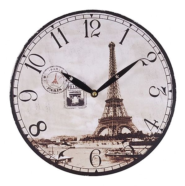 BURI Wanduhr Zeitlose Wanduhr Ø29cm Landhausstil günstig online kaufen