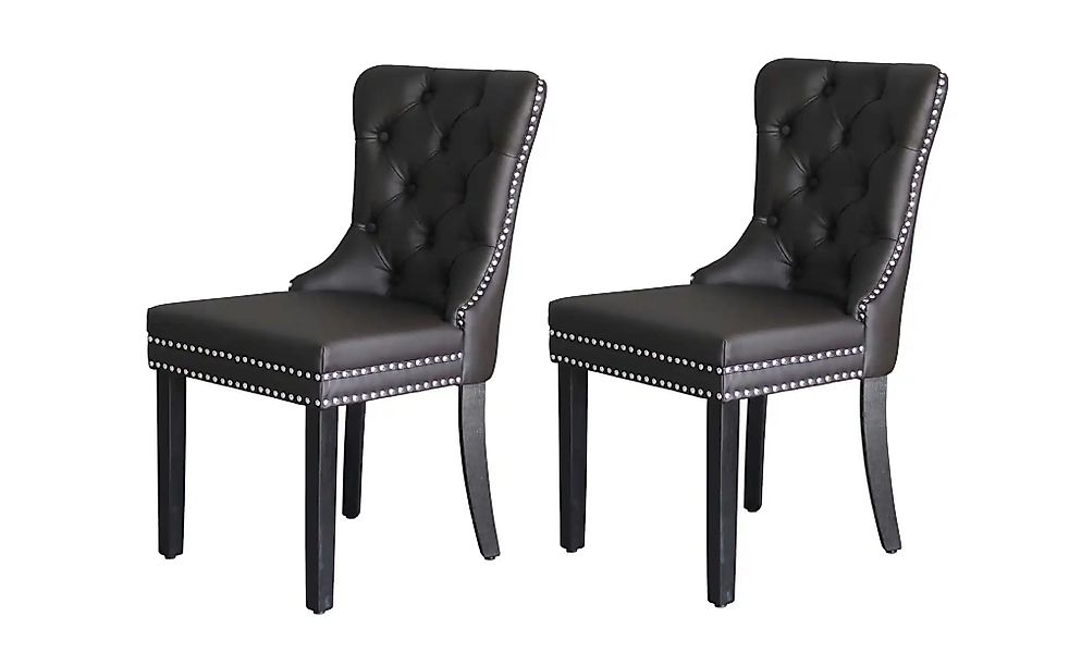 by Living Stuhl 2er-Set   ¦ braun ¦ Maße (cm): B: 48,5 H: 93 Stühle > Esszi günstig online kaufen