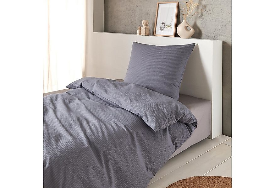 TRAUMSCHLAF Bettwäsche Seersucker, Seersucker, 2 teilig, ideale Sommerbettw günstig online kaufen