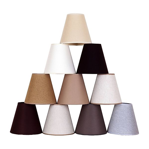 Lampenschirm Cone AB, Ø 15 cm, dunkelbraun günstig online kaufen