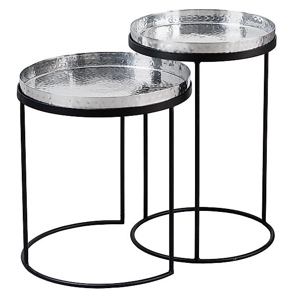 riess-ambiente Beistelltisch ELEMENTS 55cm silber (Set, günstig online kaufen