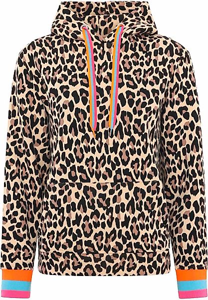 Zwillingsherz Hoodie ""Leo Allover Neon Kante"", mit Animal-Design und kont günstig online kaufen