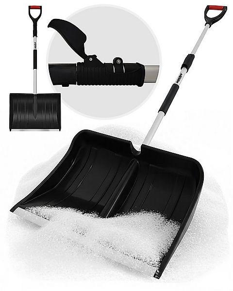 Hecht Schneeschieber Schneeschaufel Teleskop Aluminium mit Metallkante, 49 günstig online kaufen