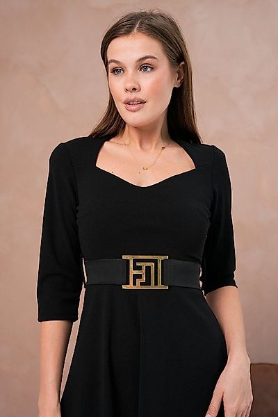 WOMAN VISION Minikleid Midikleid mit Gürtel günstig online kaufen