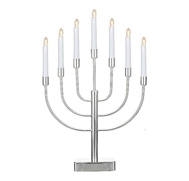 Seasonals LED Fensterleuchter LED-Metalleuchter "Anywhere" silber / chrom 1 günstig online kaufen