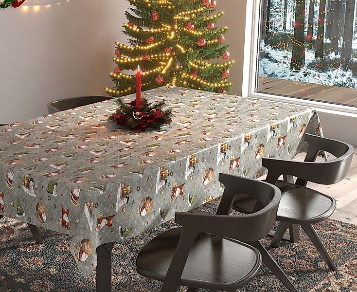 Beautex Tischdecke Wachstuchtischdecke abwischbar Tischdecke RUND günstig online kaufen