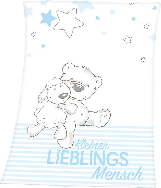 Babydecke Kleiner Lieblingsmensch, Baby Best, mit günstig online kaufen