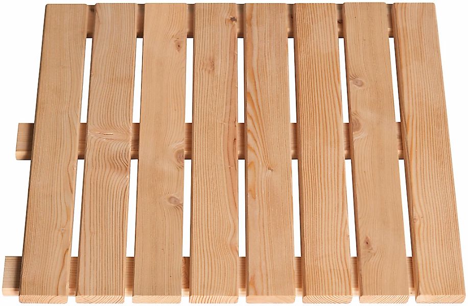 BM Massivholz Holzfliesen Set, 40 Stk. tlg. Lärche, 50x50 cm, 10 m² günstig online kaufen
