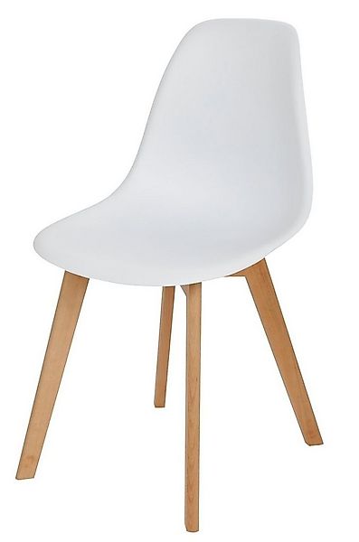 BURI Stuhl Schalenstuhl weiß Esszimmerstuhl Küchenstuhl Bürostuhl Schalensi günstig online kaufen